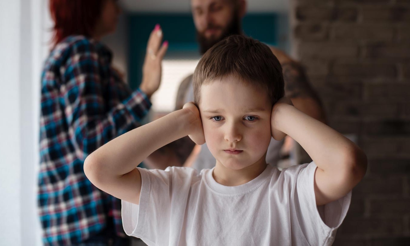 Child caught in the middle of a parental dispute